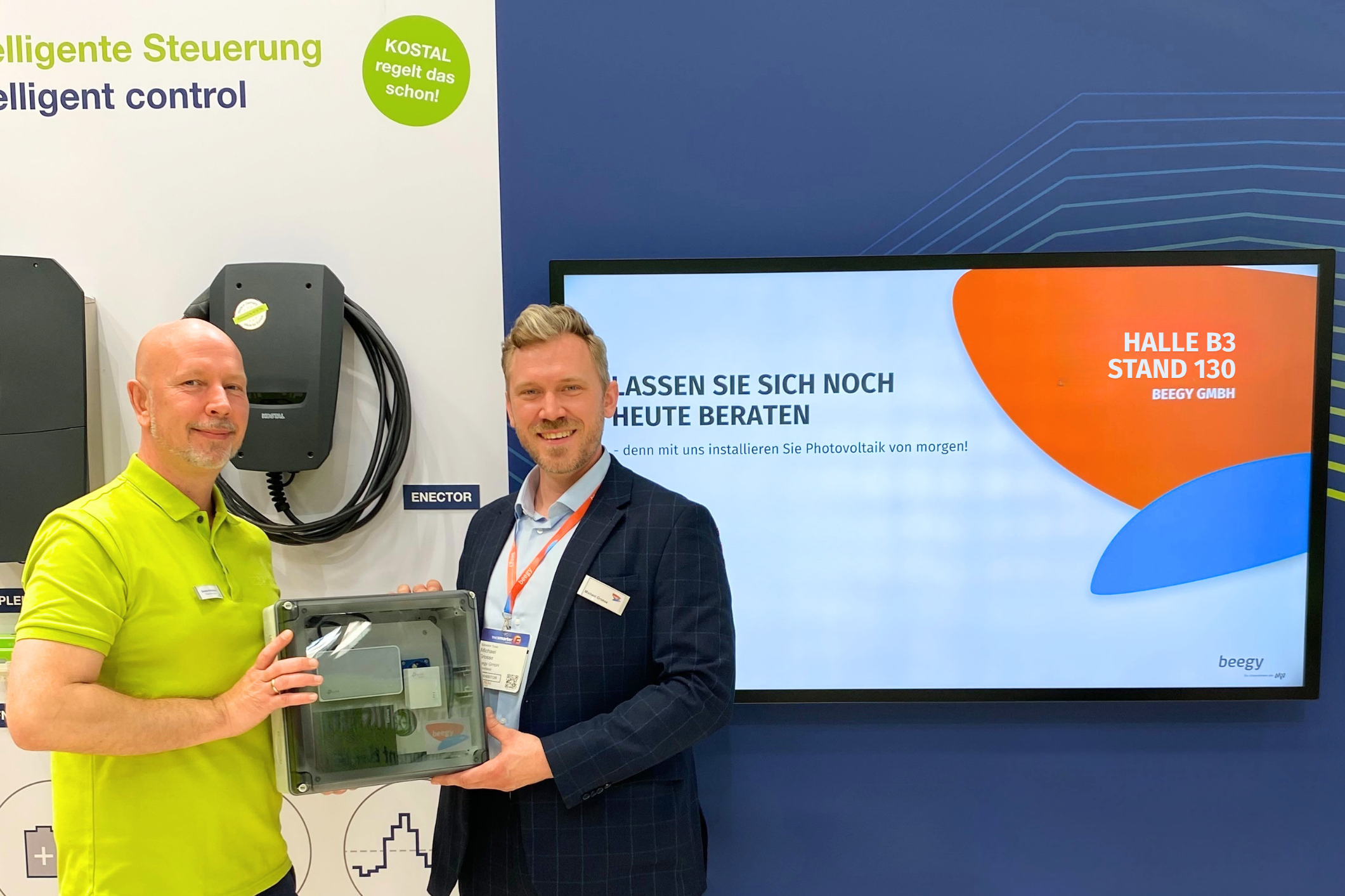 IntersolarEurope KOSTAL Messebild beegy und KOSTAL